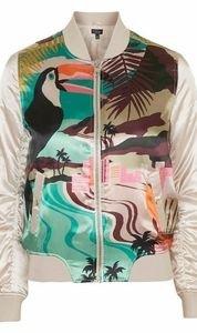 Topshop printed bomber jacket